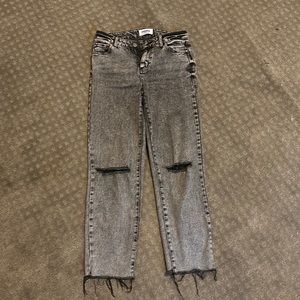 High Rise Straight Leg Jeans